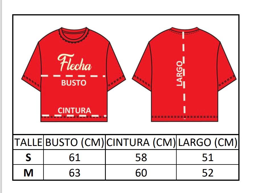 Remera Crop Flecha
