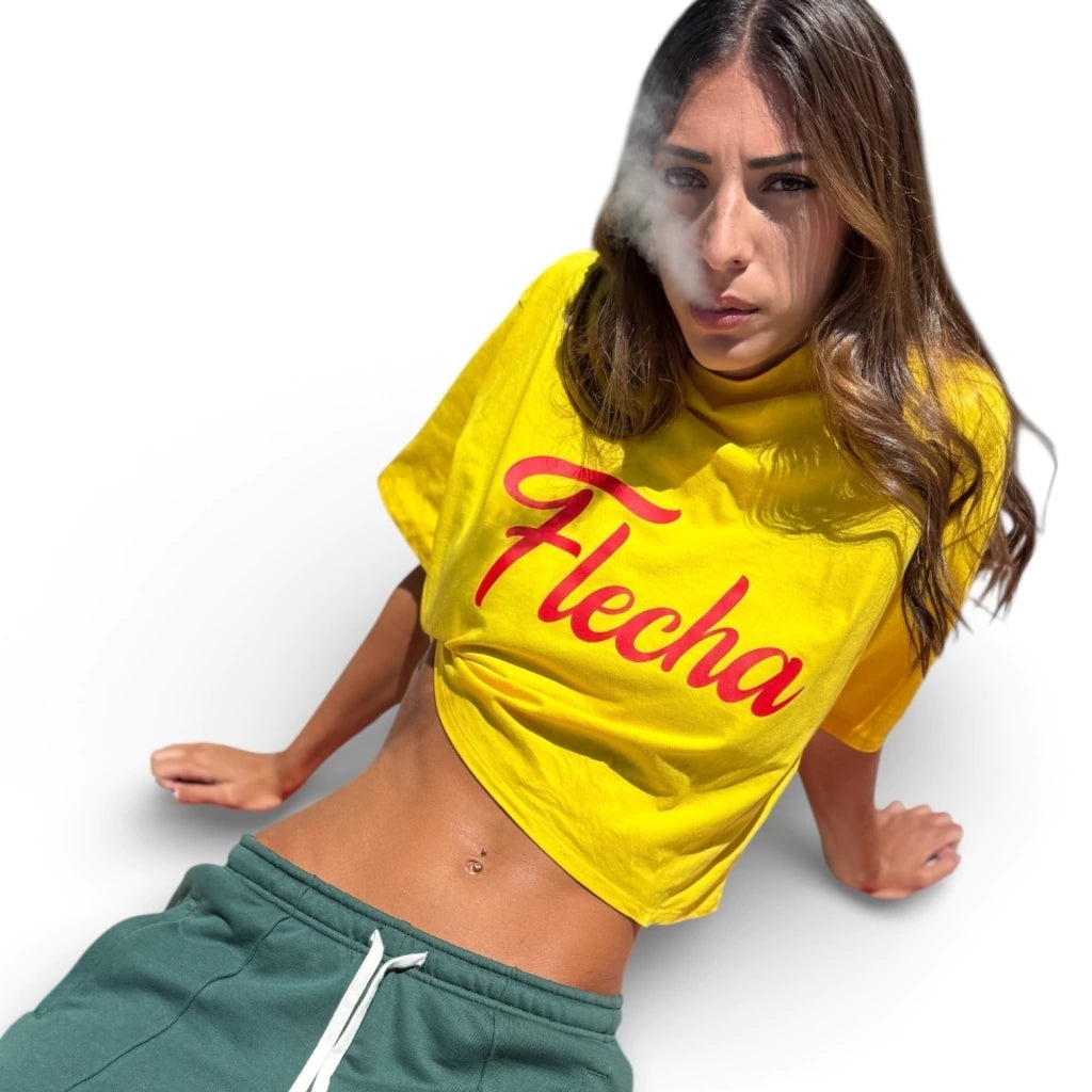 Remera Crop Flecha